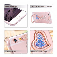 Coque silicone gel HEART STRASS Apple iPhone 6/6S Plus