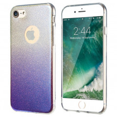 Coque silicone gel ultra pailletée Apple iPhone 7 Violet