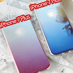 Coque silicone gel ultra pailletée Apple iPhone 7 Plus