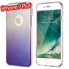 Coque silicone gel ultra pailletée Apple iPhone 7 Plus Violet
