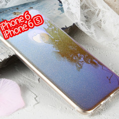Coque silicone gel ultra pailletée Apple iPhone 6/6S Or