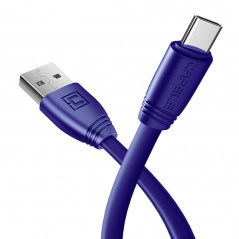 Câble USB Type-C 50cm CAFELE Flat Series Bleu
