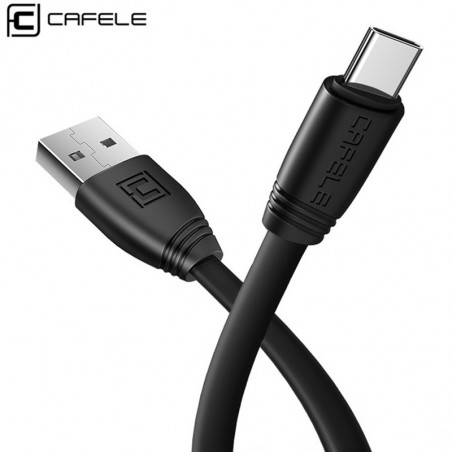 Câble USB Type-C 50cm CAFELE Flat Series - Noir