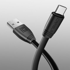 Câble USB Type-C 1.20m CAFELE Flat Series Noir
