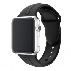 Apple Watch (41/40/38) Bracelet sport silicone - Noir
