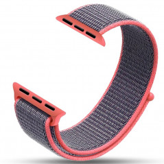 Boucle sport nylon tissé Apple Watch 1/2/3/4 (42/44mm) Rose