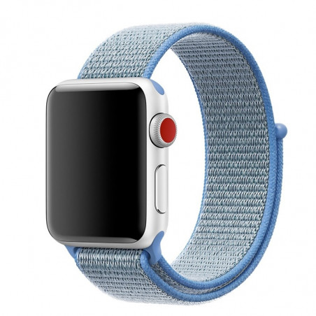 Boucle sport nylon tissé Apple Watch 1/2/3/4 (42/44mm) Bleu