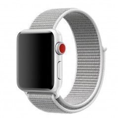 Boucle sport nylon tissé Apple Watch 1/2/3/4 (42/44mm) Argent