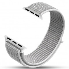 Boucle sport nylon tissé Apple Watch 1/2/3/4 (42/44mm) Argent