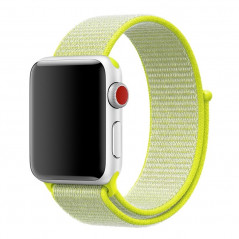 Boucle sport nylon tissé Apple Watch 1/2/3/4 (42/44mm) Jaune