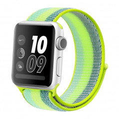Boucle sport nylon tissé Colorful Apple Watch 1/2/3/4 (42/44mm) Vert