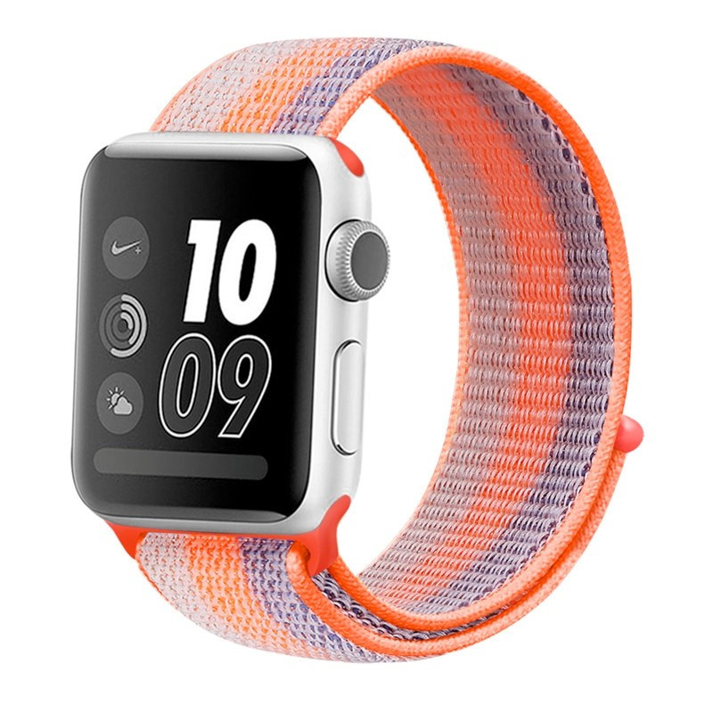 Apple Watch (49/45/44/42) Boucle sport nylon tissé Colorful