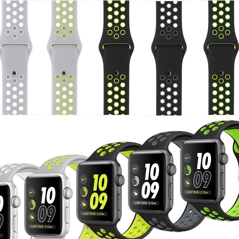 Bracelet sport respirant (Taille S/M) Apple Watch 1/2/3/4/5/6/SE (3