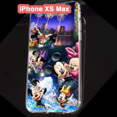Coque silicone gel Mickey & Minnie Party Apple iPhone XS Max