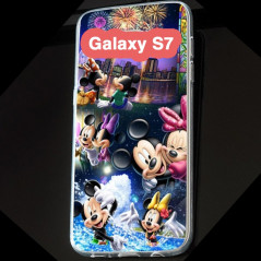 Coque silicone gel Mickey & Minnie Party Samsung Galaxy S7