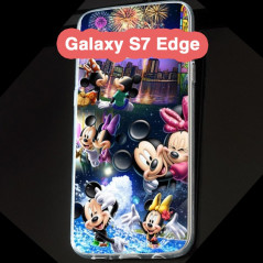 Coque silicone gel Mickey & Minnie Party Samsung Galaxy S7 Edge