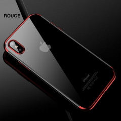 Coque silicone gel CAFELE 3D Plating contours métallisé Apple iPhone Xs