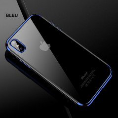 Coque silicone gel CAFELE 3D Plating contours métallisé Apple iPhone Xs