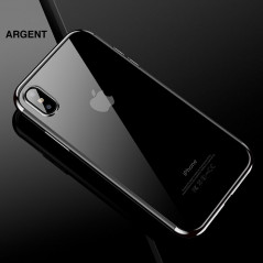 Coque silicone gel CAFELE 3D Plating contours métallisé Apple iPhone Xs