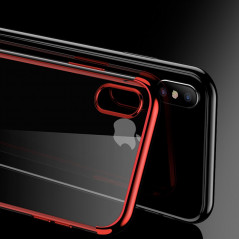 Coque silicone gel CAFELE 3D Plating contours métallisé Apple iPhone Xs