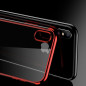 Coque silicone gel CAFELE 3D Plating contours métallisé Apple iPhone Xs