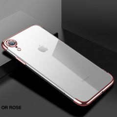 Coque silicone gel CAFELE 3D Plating contours métallisé Apple iPhone XR