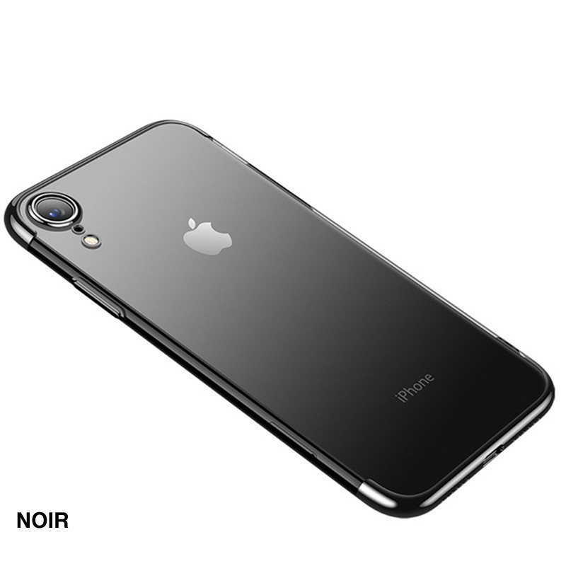 Coque silicone gel CAFELE 3D Plating contours métallisé Apple iPhone XR