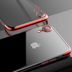Coque silicone gel CAFELE 3D Plating contours métallisé Apple iPhone XR