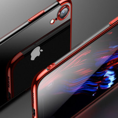 Coque silicone gel CAFELE 3D Plating contours métallisé Apple iPhone XR