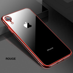 Coque silicone gel CAFELE 3D EDGE Plating contours métallisés Apple iPhone XR