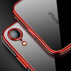 Coque silicone gel CAFELE 3D EDGE Plating contours métallisés Apple iPhone XR