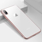 Coque silicone gel CAFELE 3D EDGE Plating contours métallisés Apple iPhone X/XS