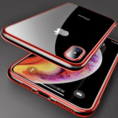 Coque silicone gel CAFELE 3D EDGE Plating contours métallisés Apple iPhone XS