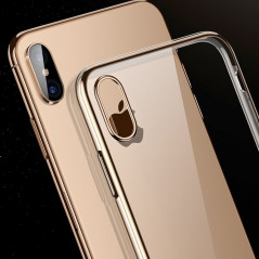 Coque silicone gel CAFELE 3D EDGE Plating contours métallisés Apple iPhone XS MAX