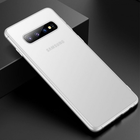 Coque silicone gel CAFELE AIR SKIN Series Samsung Galaxy S10 Blanc