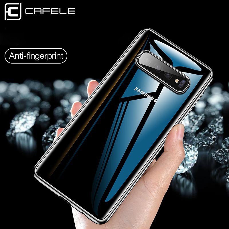 Coque silicone gel CAFELE 3D EDGE Plating contours métallisés Samsung Galaxy S10+