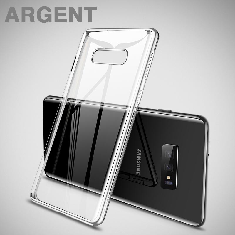 Coque silicone gel CAFELE 3D EDGE Plating contours métallisés Samsung Galaxy S10e