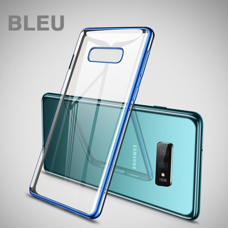 Coque silicone gel CAFELE 3D EDGE Plating contours métallisés Samsung Galaxy S10e