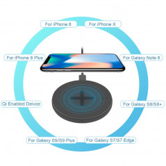 Chargeur rapide sans fil à induction QI NILLKIN BUTTON 10W