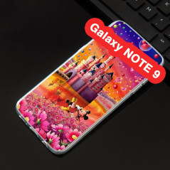 Coque silicone gel Mickey & Minnie Bubble Samsung Galaxy Note 9
