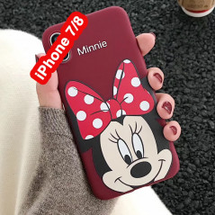 Coque silicone gel Minnie Mouse Lovely Apple iPhone 7/8