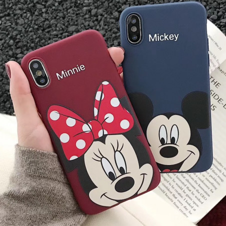 Coque silicone gel Mickey Mouse Lovely Apple iPhone X/XS