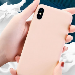 Coque silicone gel doux Apple iPhone XS MAX - Rose