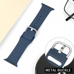 Bracelet sport silicone avec boucle (Taille S/M) Apple Watch 1/2/3/4/5 (38/40mm)