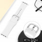 Apple Watch (41/40/38) Bracelet sport silicone boucle (Taille S/M) Apple Watch (41/40/38) Bracelet sport silicone boucle (Taille S/M)