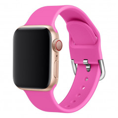 Apple Watch (41/40/38) Bracelet sport silicone boucle (Taille S/M) - Rose