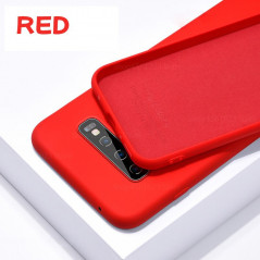 Coque silicone gel doux Samsung Galaxy S10 Plus - Rouge