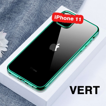 Coque silicone gel CAFELE 3D EDGE Plating contours métallisés Apple iPhone 11