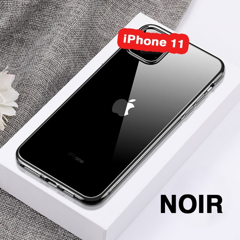 Coque silicone gel CAFELE 3D EDGE Plating contours métallisés Apple iPhone 11