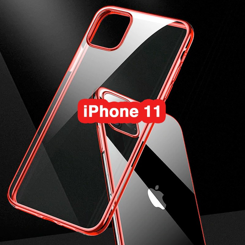 Coque silicone gel CAFELE 3D EDGE Plating contours métallisés Apple iPhone 11